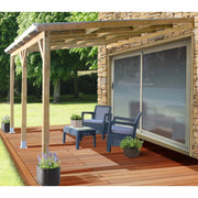Tetto Couv'Terrasse legno 3x3,7m - con tetto