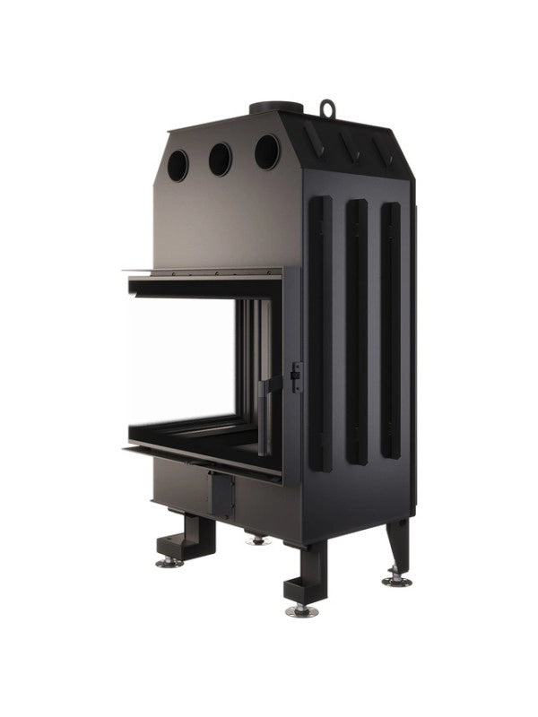 Caminetto ad angolo Inserto Apertura sinistra Nero Energy 65x50x47 (14,5 kW) ECO