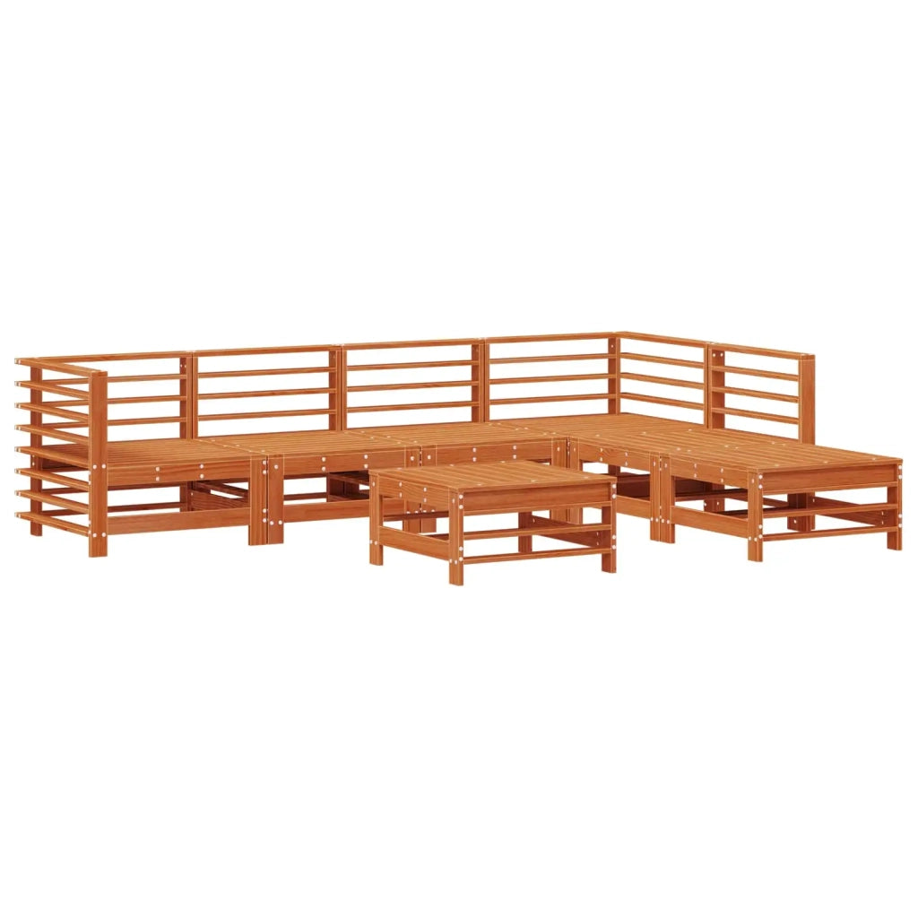 Set Lounge da Giardino 7 pcs Marrone Cerato 3418079