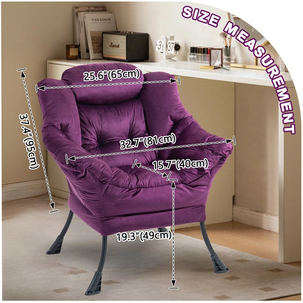 Poltrona Relax con Struttura in Metallo e Tasca Laterale ¨C MINIMAL ¨C Design Moderno
