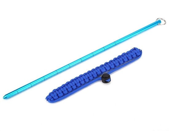 Punta di immersione in alluminio - Stick di immersione - Indicatore - Tank Banger - Lanyard per immersione - 34 cm di lunghezza - Blu reale - Stick di immersione