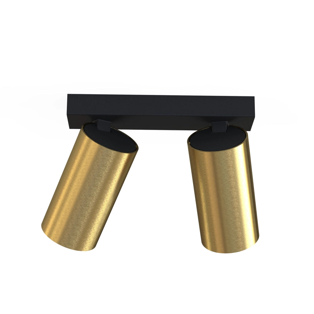 Faretto soffitto/parete Nowodvorski Mono 7782 2xGU10 nero ottone