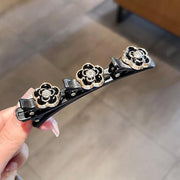 Spille per capelli con cristalli fiori - 2 pezzi - clip per capelli per donne - clip doppia - adatto per matrimoni/feste - design elegante - accessori per capelli