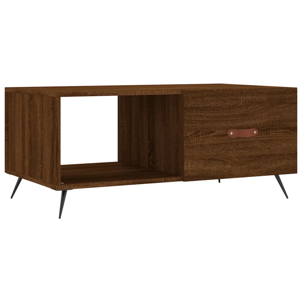 Tavolino da salotto | Tavolino da caff¨¨ | Tavolino da Soggiorno Rovere Marrone 90x50x40cm Legno Multistrato