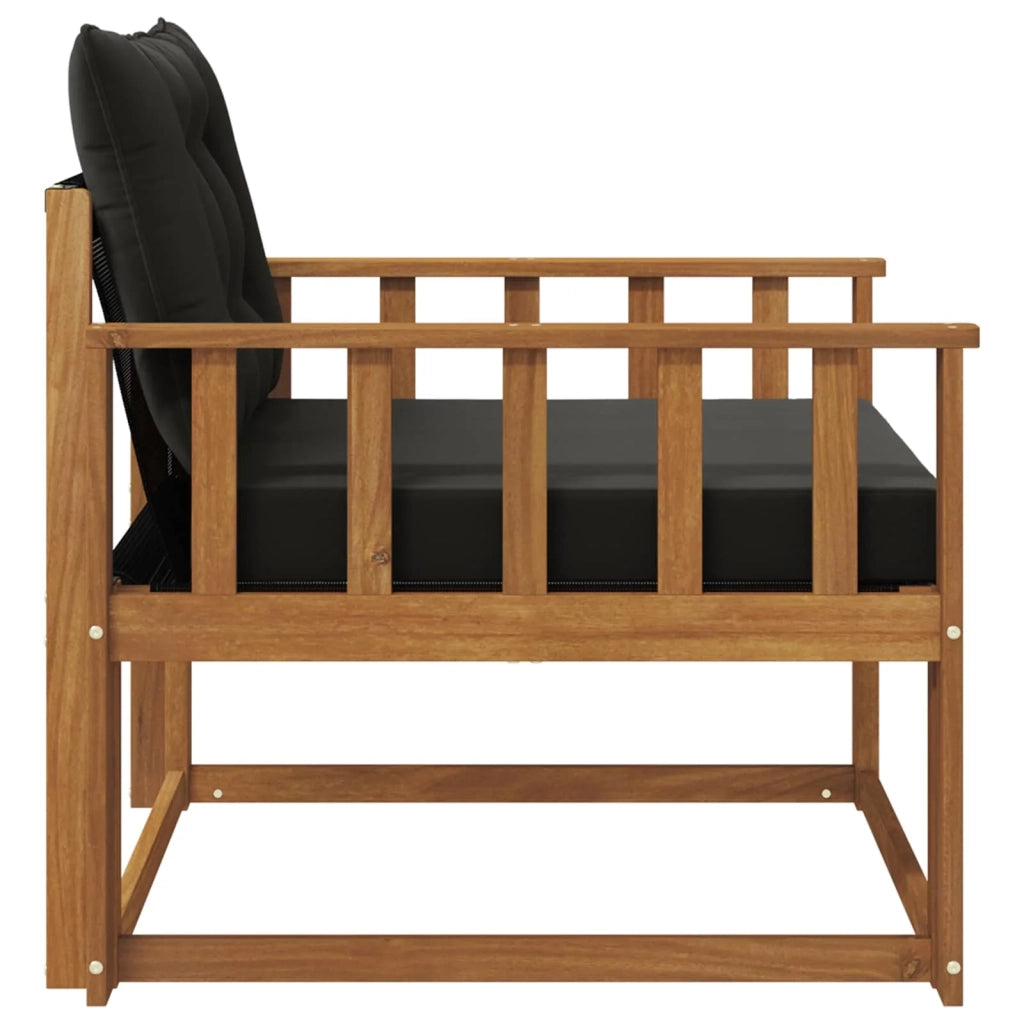 Set di divani da esterno-Sofa da giardino Legno di Acacia Massello e Textilene 351777