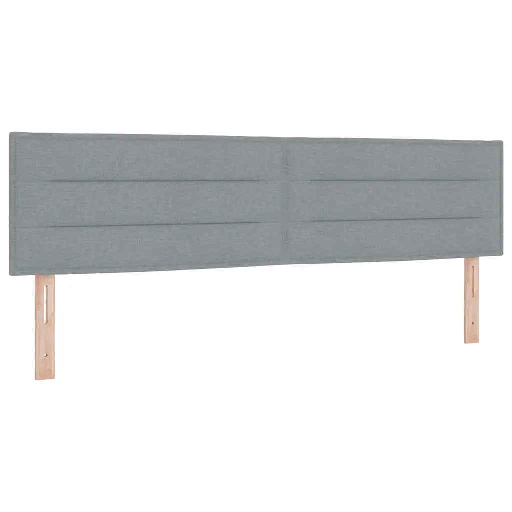 Letto a Sorgente LED Grigio chiaro 180 x 200 cm Tessuto 3342380