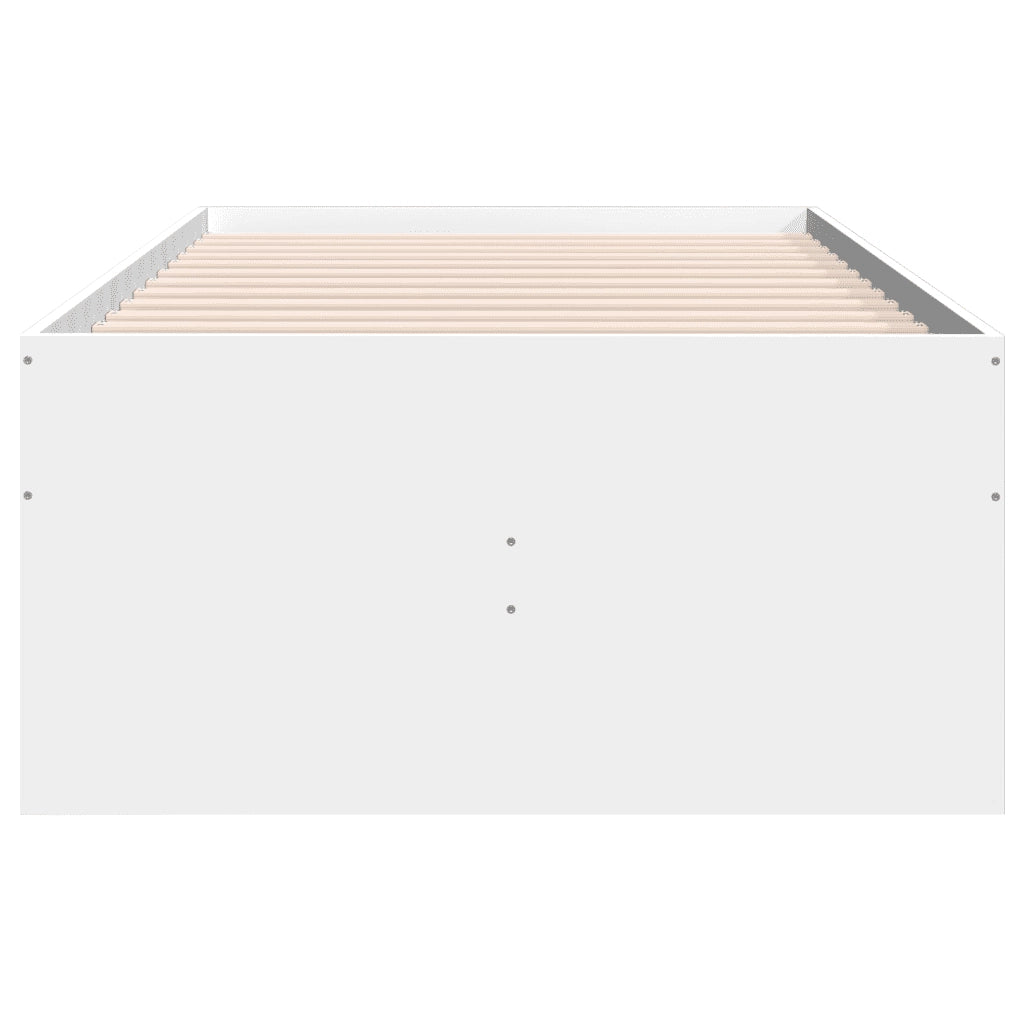 Divano Letto con Cassetti senza Materasso Bianco 75x190 cm 3280888