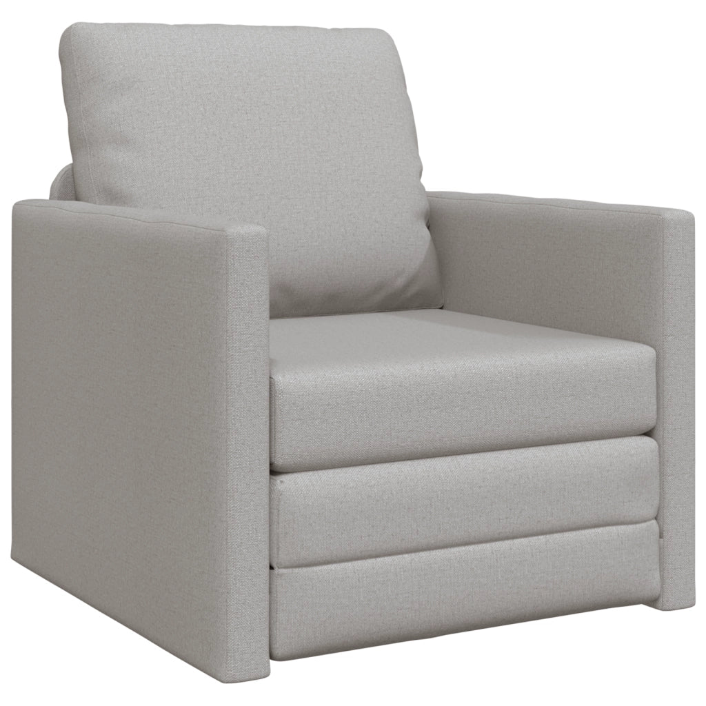 Divano Letto 2-in-1 Grigio Nuvola 74x77x81 cm Tessuto