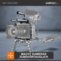 Aptaris Blackmagic Cinema Set Video Cage Rig System (incl. modulo asta 15mm) per BMC