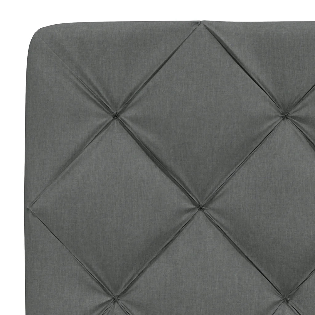 Giroletto senza Materasso Grigio Scuro 90x190 cm Tessuto 3310567