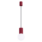 Lampada a sospensione SFERA bordeaux vetro sfera G9