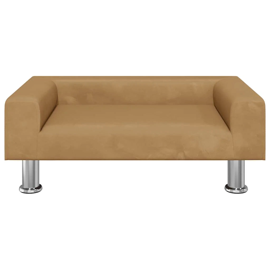 Cuccia per cani comodo divano 70 x 45 x 26,5 cm velluto marrone 02_0042801