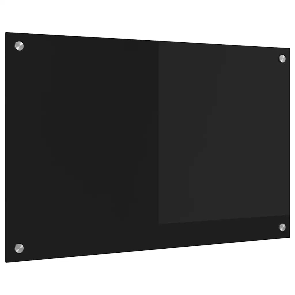 Schienale da cucina Nero 80 x 50 cm vetro temperato CFW2763455
