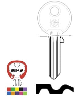 SILCA SILKY CHIAVE UL058 DZ (5 COL. ASSORTITI) confezione da PEZZI 100