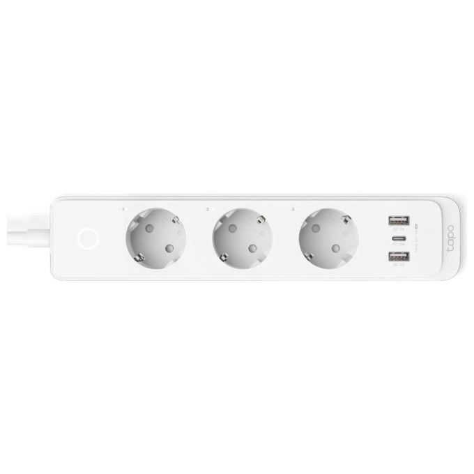 TP-Link Tapo P300 3 Prese AC Type F (CEE 7-4) 1.5mt 3 2300W Bianco