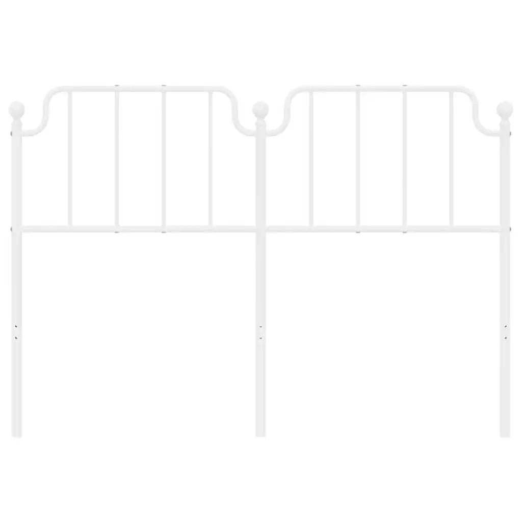 Testiera di Ricambio in Metallo Bianco 150 cm 373970