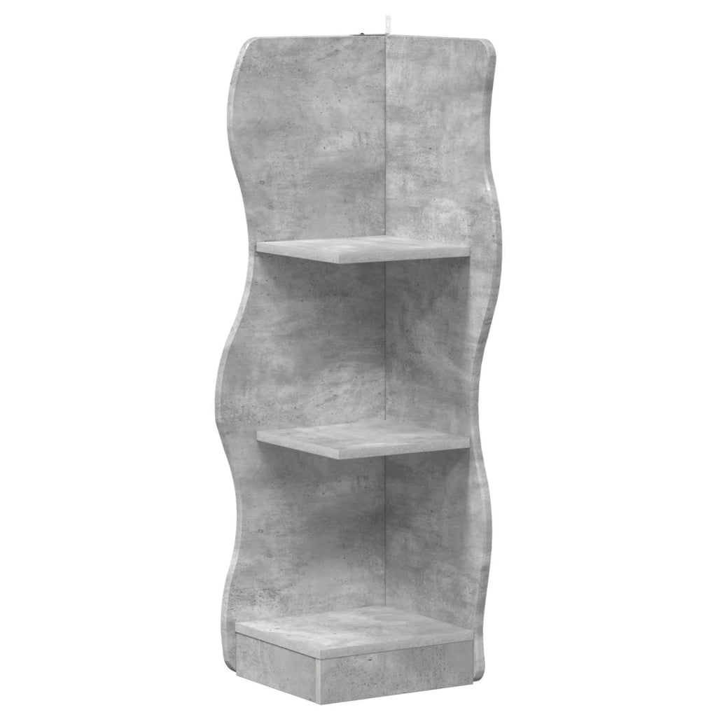 Mensola angolare Grigio Cemento 34 x 33 x 102 cm 899939