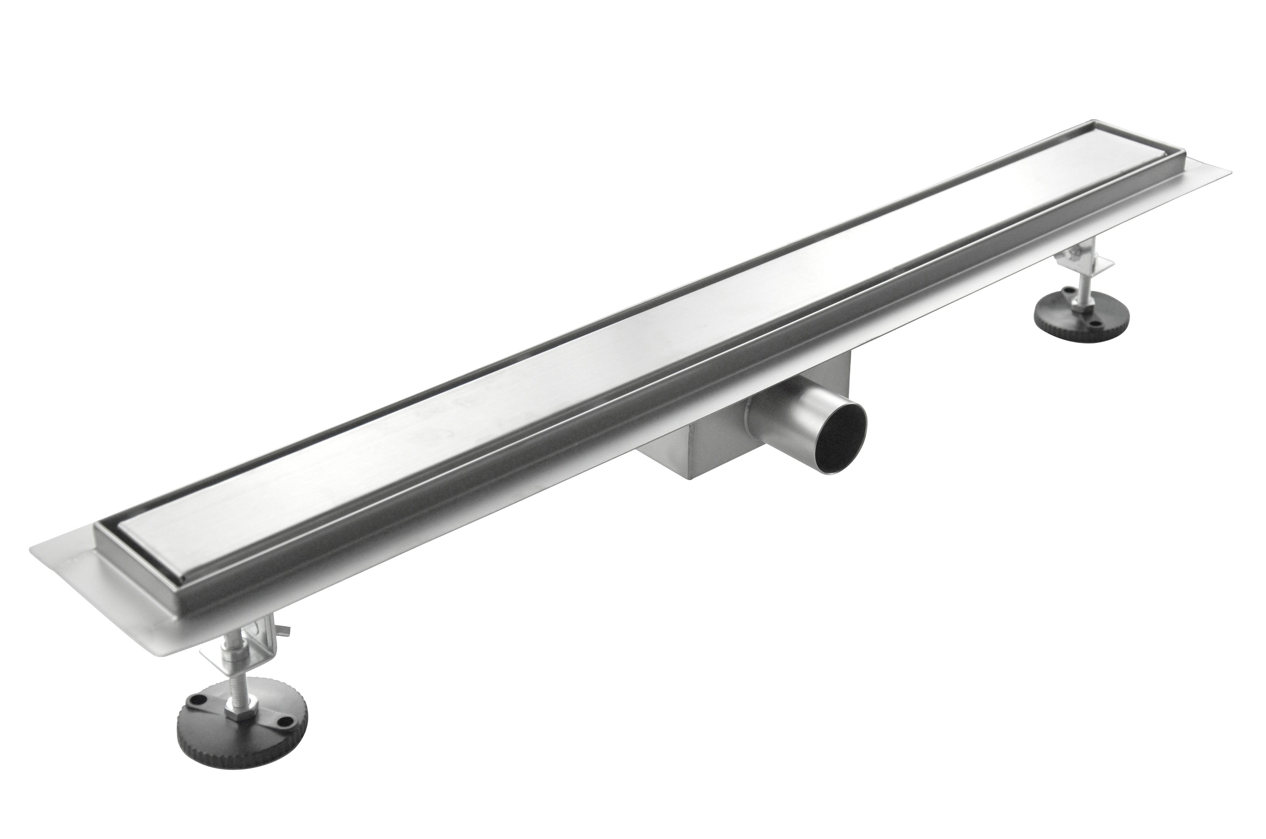 Canalina di Scarico 80x7 cm in Acciaio Inox a Pavimento Linea