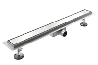 Canalina di Scarico 80x7 cm in Acciaio Inox a Pavimento Linea