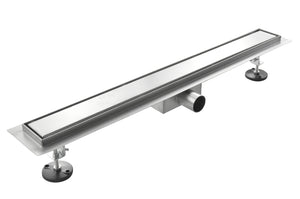 Canalina di Scarico 80x7 cm in Acciaio Inox a Pavimento Linea