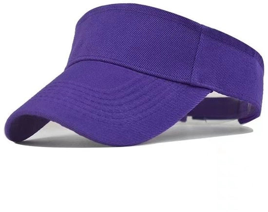 Ombrellone sportivo per sole con cappuccio in cotone, ombrellone per uomo e donna con cappuccio regolabile - Blu