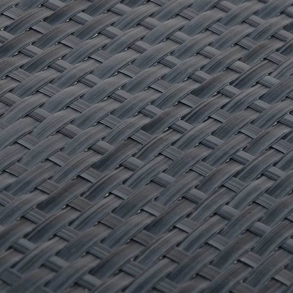 Paravento da Balcone Antracite 1000x80 cm in Polyrattan 156247
