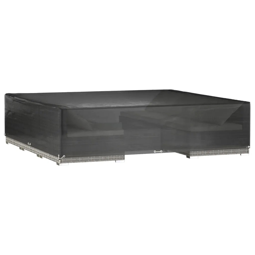 Copri Mobili da Giardino 2pz 16 Occhielli 240x240x55cm Quadrato 3155355