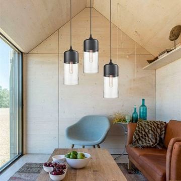 Lampada Da Soffitto Pensile Di Vetro Zenit B Black