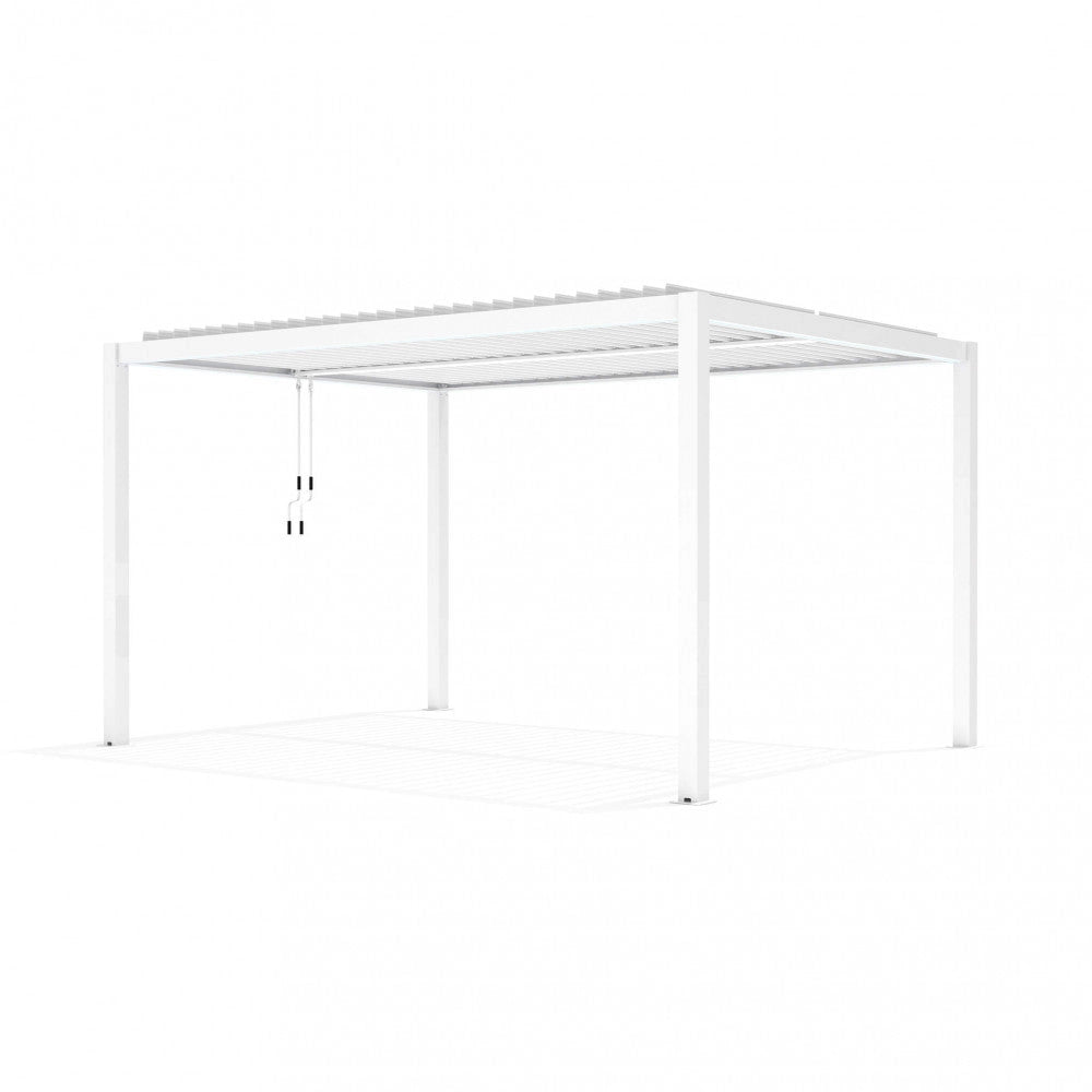 Pergola Bioclimatica 3x4 m in Alluminio Bianco