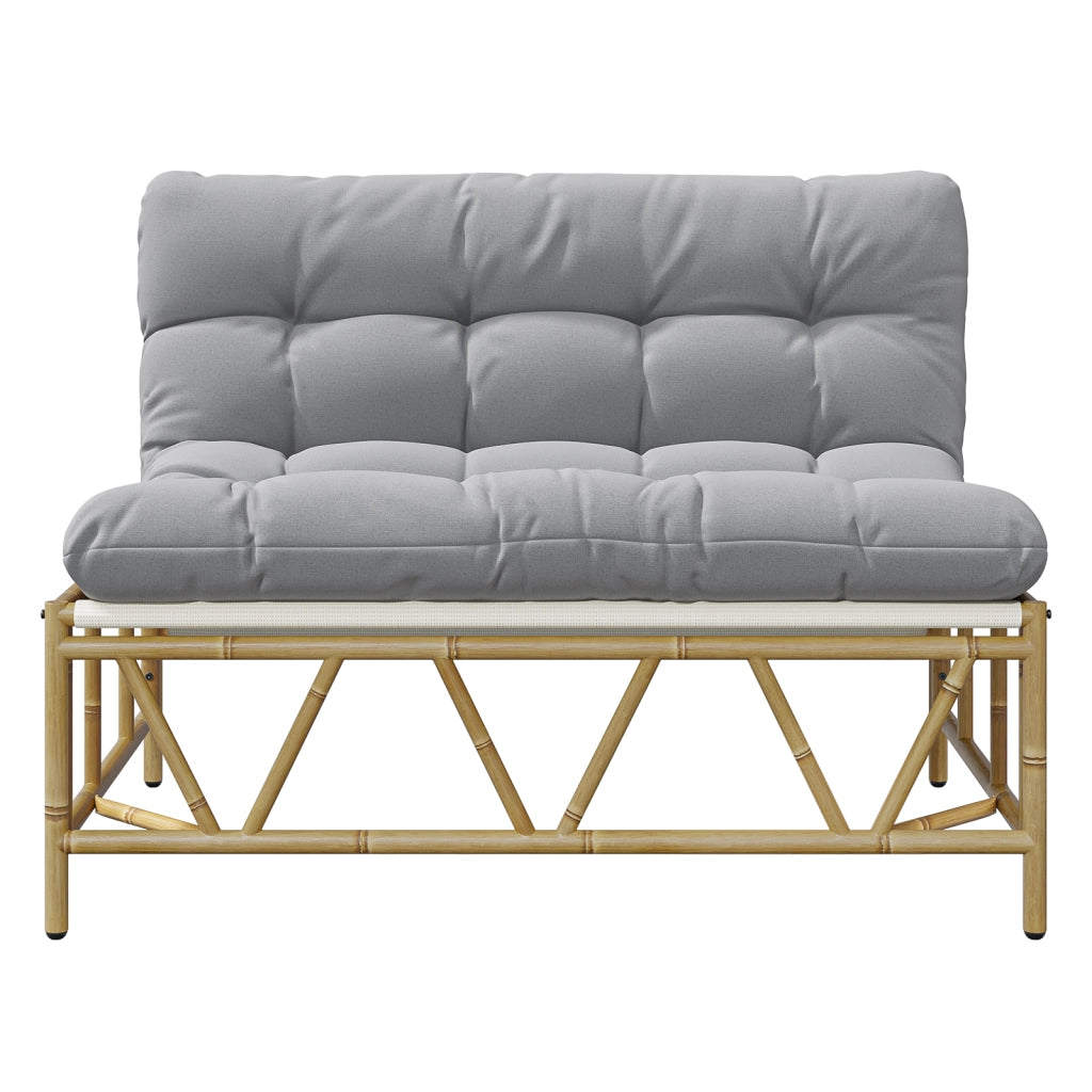Panca da giardino con cuscino 110x80x71 cm acciaio