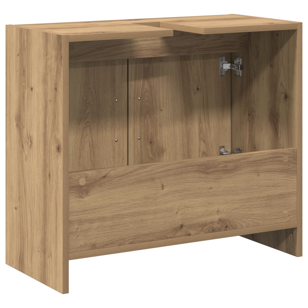 Mobile lavabo Rovere artigianale 63x29x55 cm Legno ingegnerizzato