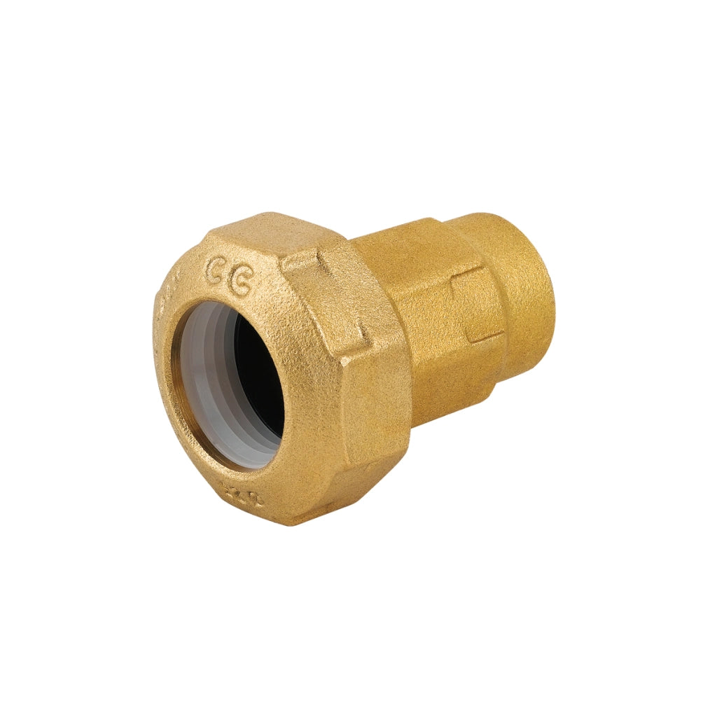 RACCORDO FEMMINA RIDOTTO IN OTTONE PER TUBO PE- 3/4 x 32- CAVAL- pezzi 1
