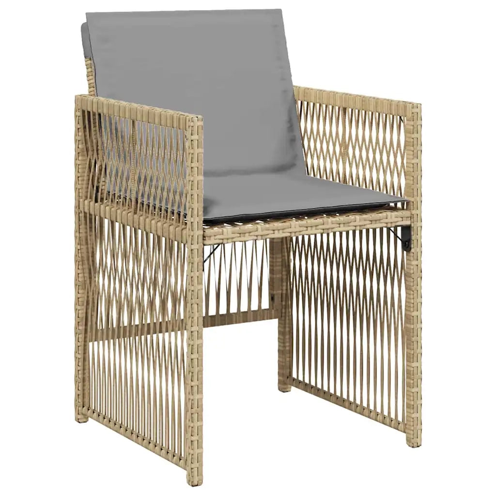 Set da Pranzo per Giardino 5 pcs Beige 3380669