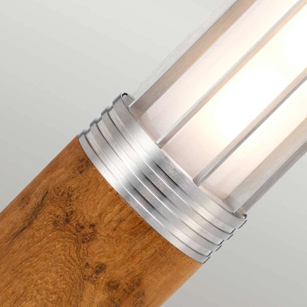 Paletto giardino teak/inox E27 40W IP55 Hornsea Elstead