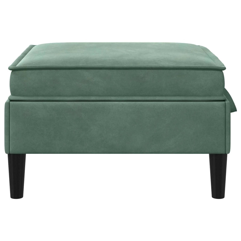 Pouf con Storage Verde Mare Velluto 42027142
