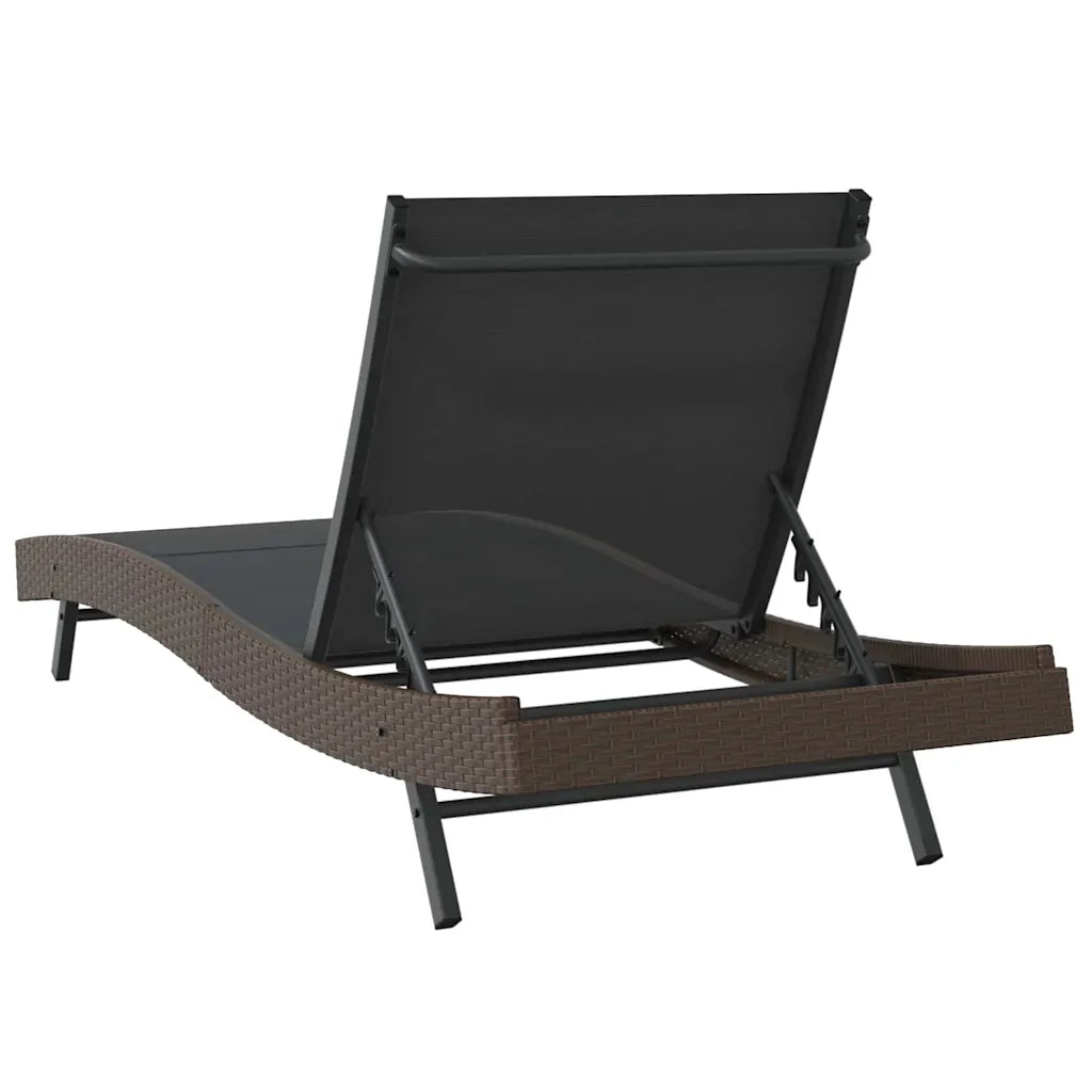 Lettino da sole 197 x 70 x 82 cm polyrattan 42009976