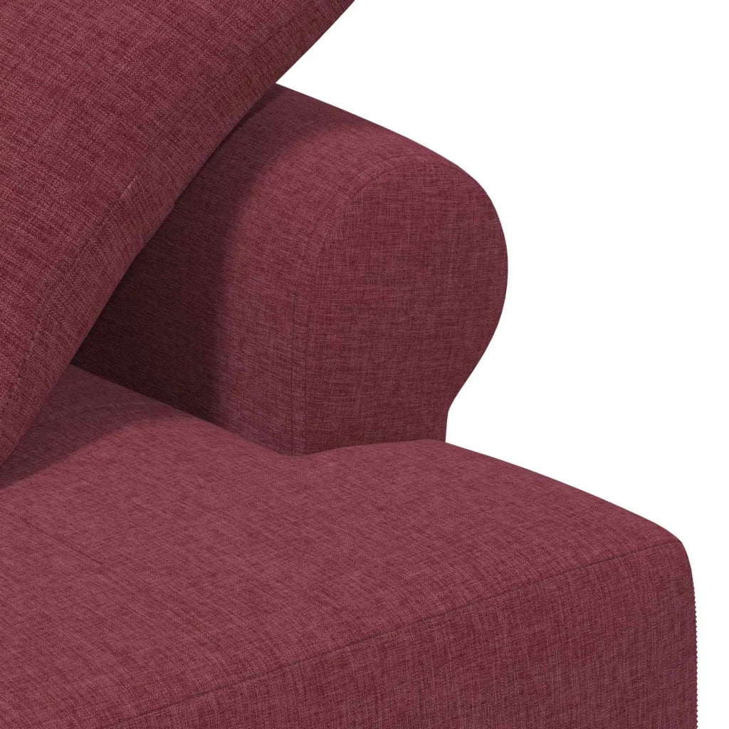 Loveseat con bottoni imbottiti Rosso Vino 120 x 65 x 79 cm 42041812