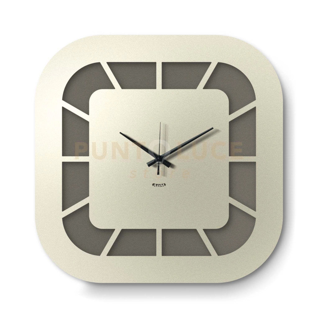 Orologio da parete minimal Exo Fango,avorio