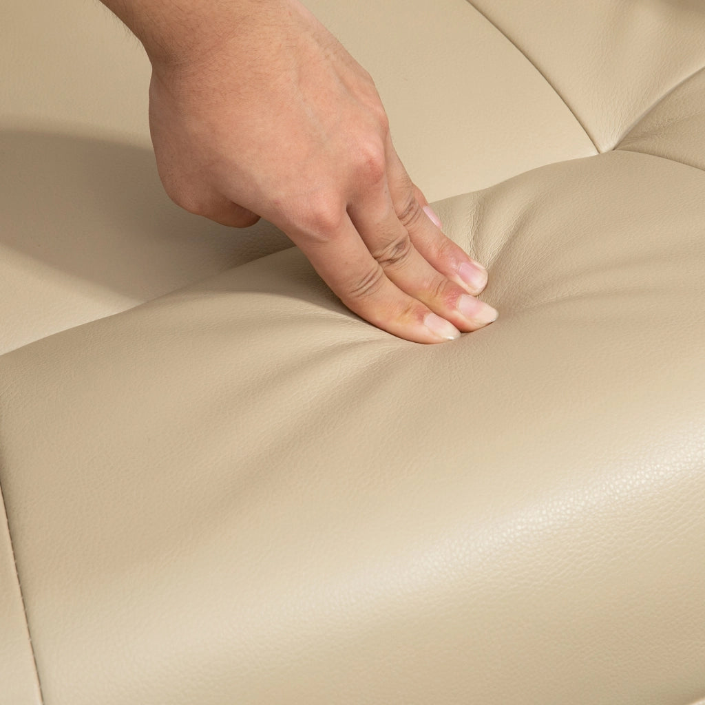 Poltrona relax reclinabile in similpelle ¨C zephmum ¨C 78x87x100 cm, crema