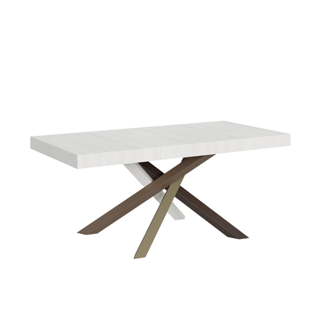 Tavolo Allungabile 200-460x90x77 cm Volantis Bianco Frassino Telaio 4C