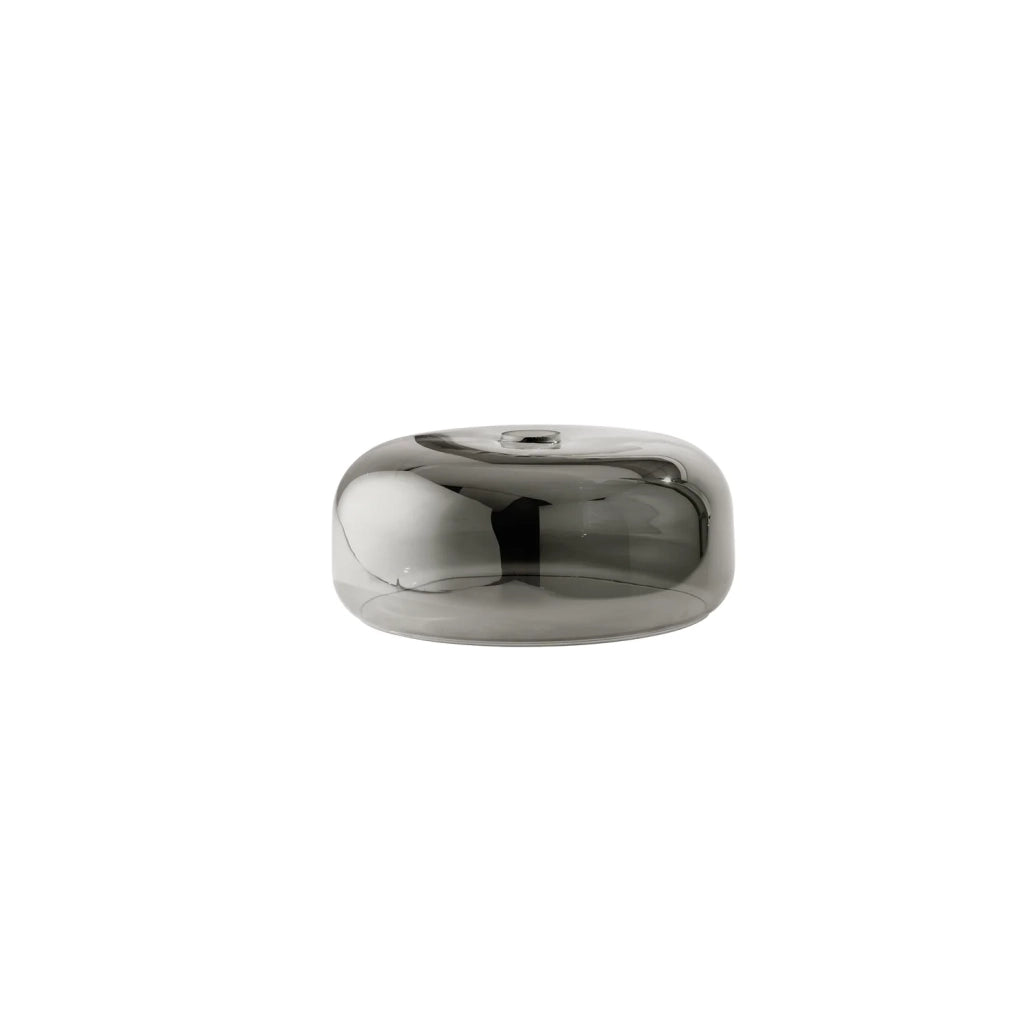 Diffusore Anima Vetro Soffiato Fumè Specchiato D33 E27