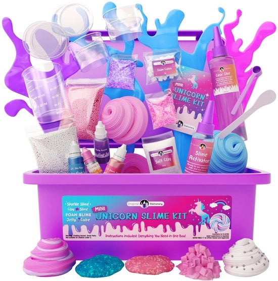 Set di Sfumatura Unicorn - 100+ Combinazioni - Perle/Bolle di Schiuma - Scintille/Profumi - Attività Creativa per Bambini