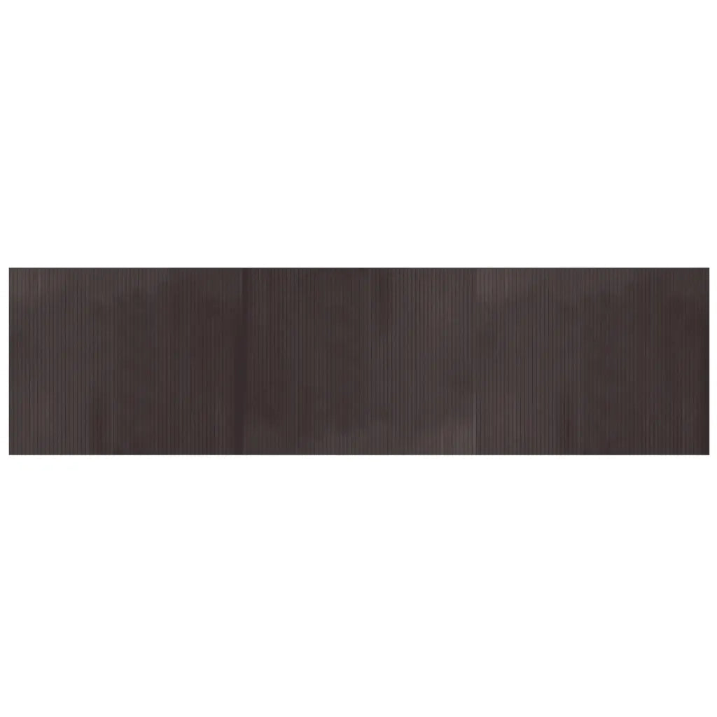 Tappeto Rettangolare Marrone Scuro 80x300 cm in BambÃ¹