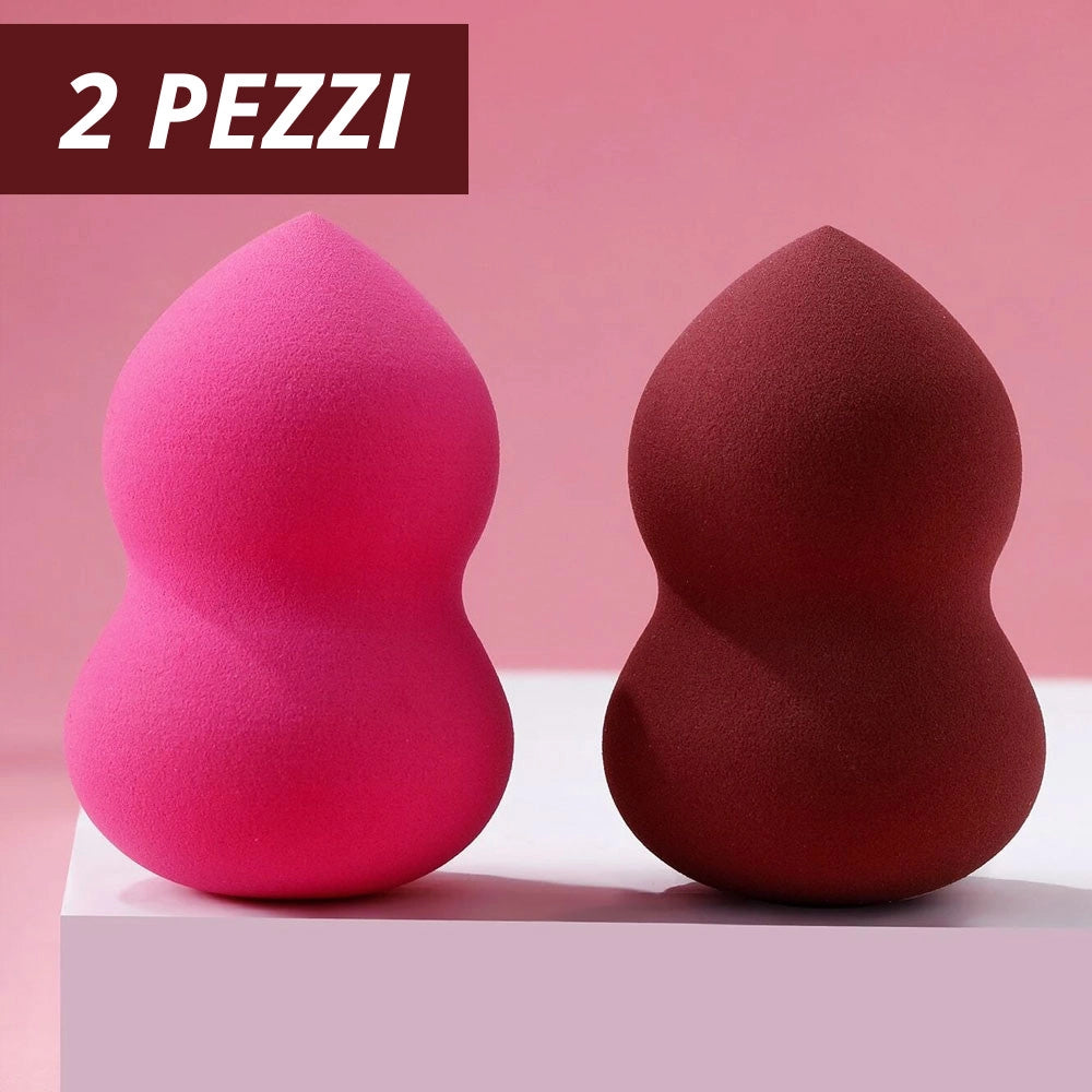 Trade Shop - 2 Pz Spugne Fondotinta Correttore Sfumature Make Up Spugnette Conturing Beauty -