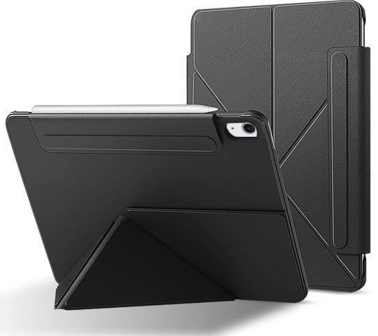 Copriporta per tablet iPad Air 11 pollici - Copriporta pieghevole - Resistente alle graffi - Forte magnetico - Nero - Copriporta per tablet