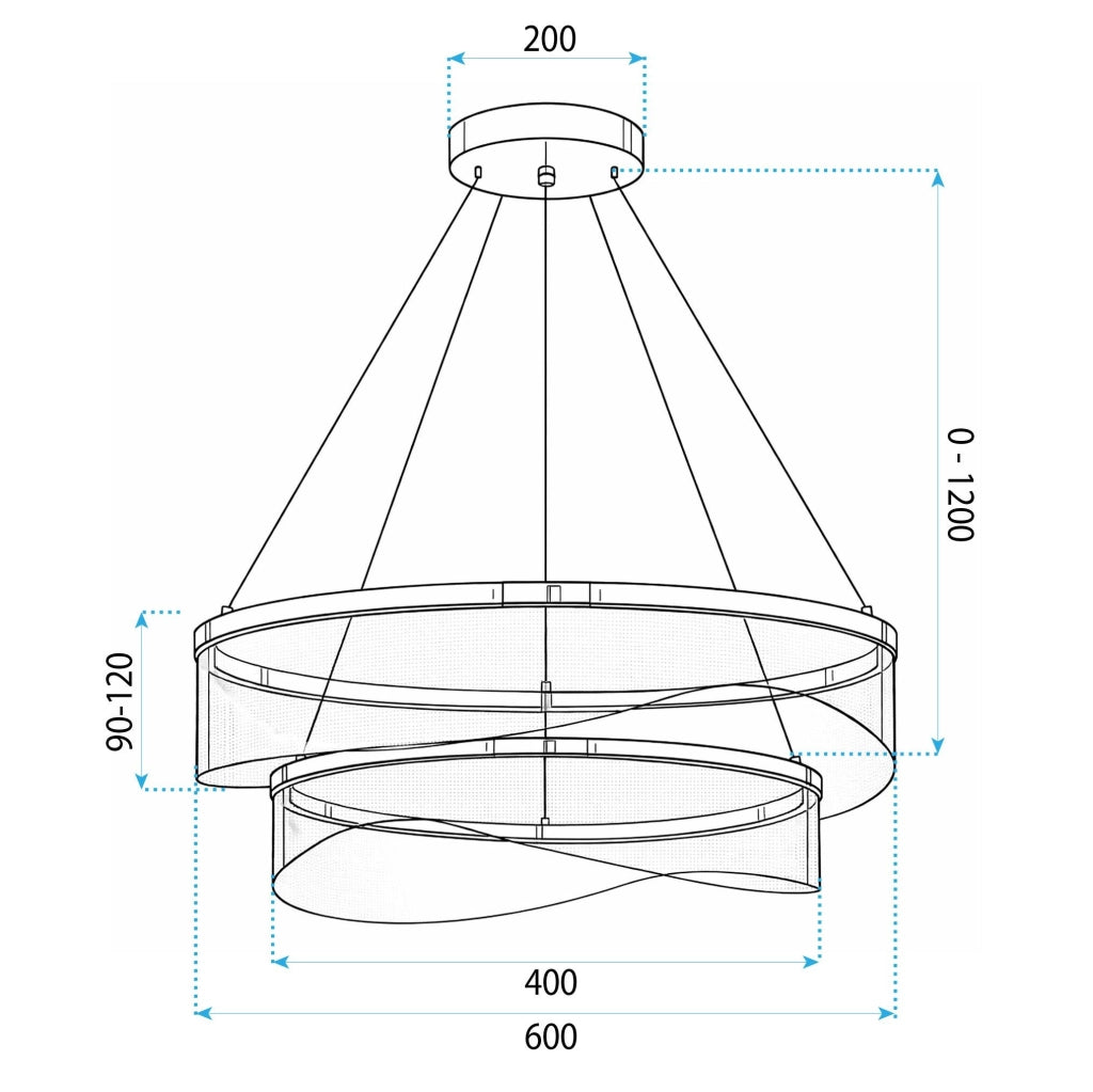 Lampada A Sospensione Da Soffitto G146-2cp Gold