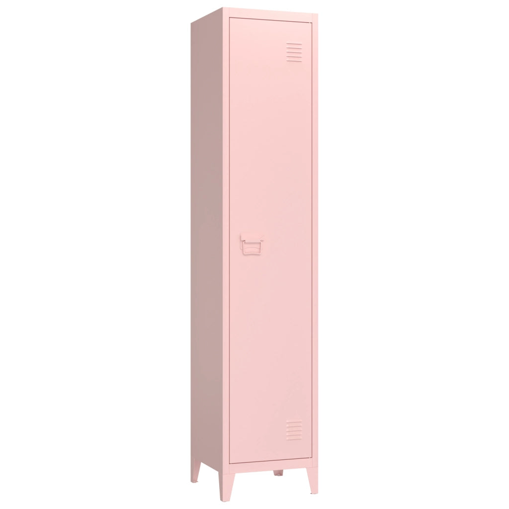 Armadio in metallo 1 anta rosa MAEVA