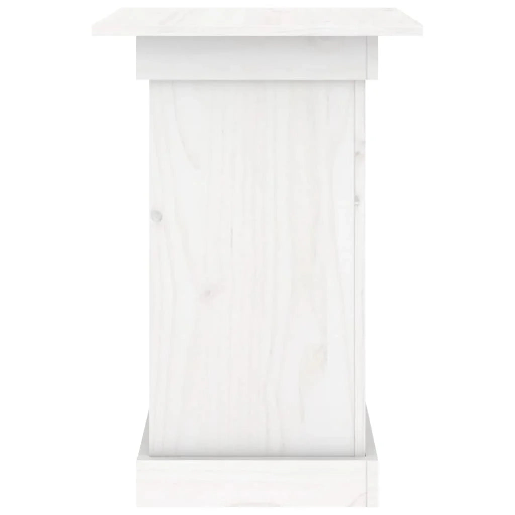 Portafiori/portapiante 40 x 40 x 60 cm legno di pino massiccio bianco 02_0045203