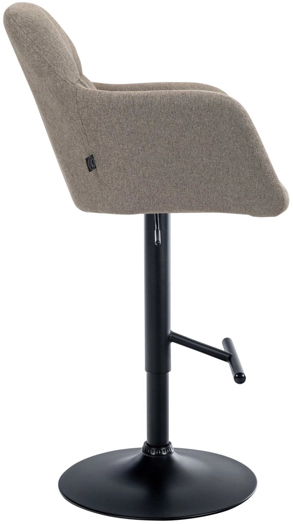 Barhocker Natoma Stoff schwarz