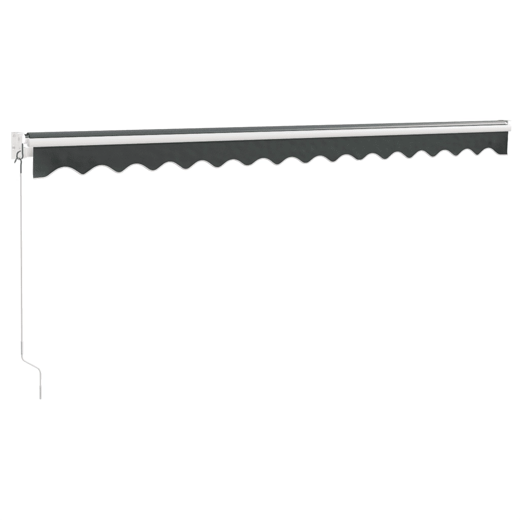 Tenda da Sole Retrattile Antracite 4x3 m in Tessuto e Alluminio 3154438